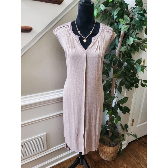 Mystree Women Solid Brown Rayon Sleeveless Pullover Long Top Shirt Medium - Picture 1 of 12